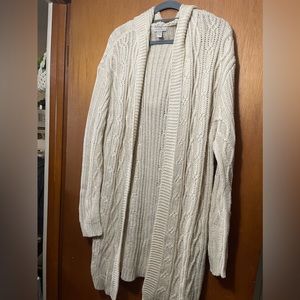 Beige Cardigan with hood